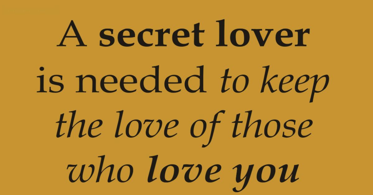 Best Secret Love Quotes